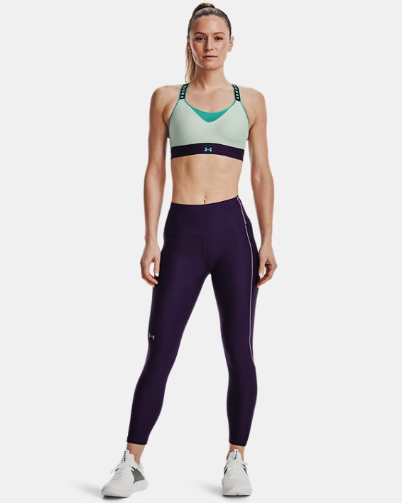 Damen HeatGear® No-Slip Waistband Ankle-Leggings, Purple, pdpMainDesktop image number 2